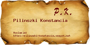 Pilinszki Konstancia névjegykártya